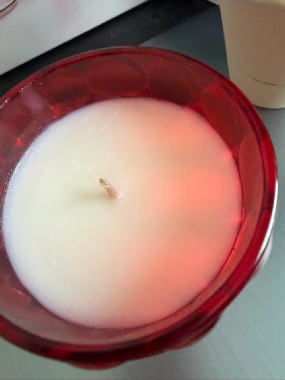 Voluspa Red Glass Scented Candle